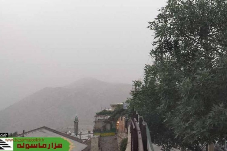 آسمان شهرستان پاوه بازهم غبارآلود شد