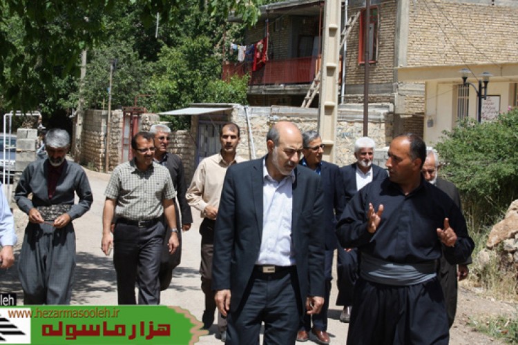 بازدید معاون امور عمرانی استانداری کرمانشاه از طرحهای روستای نسمه+تصاویر