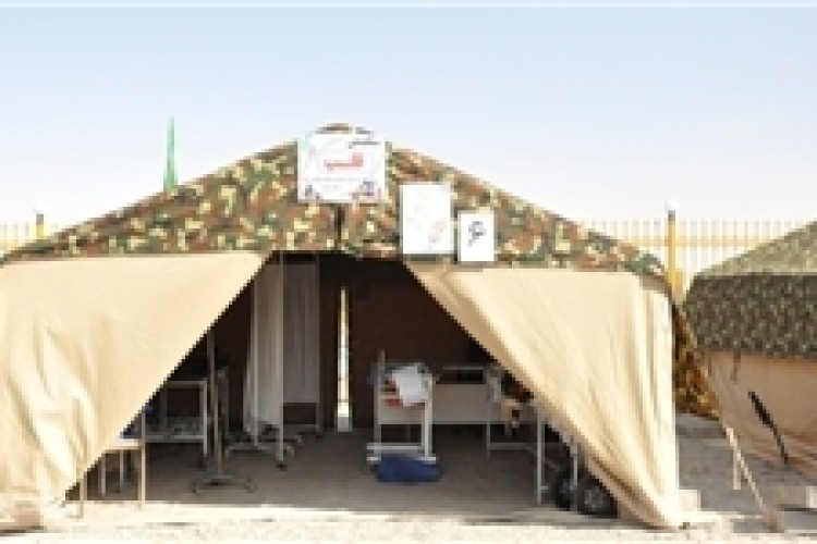 برپایی بیمارستان صحرایی در روانسر