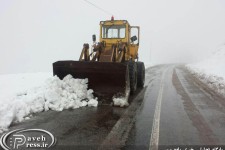 مسیر ارتباطی پاوه-مریوان در گردنه تته بازگشایی شد 