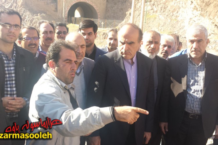 بازدید استاندار کرمانشاه از "مرز شوشمی" و "سد داریان" پاوه