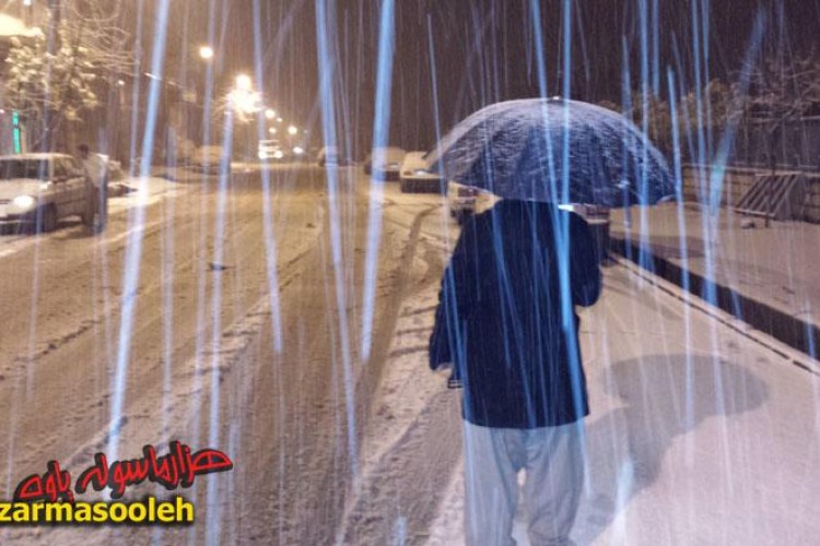 گزارش تصویری از نخستین بارش برف پاییزی در پاوه