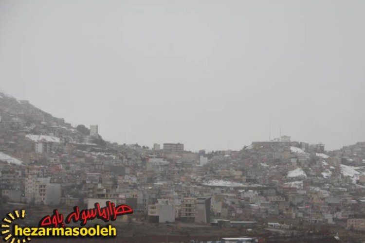 گزارش تصویری از لباس سفید برف بر تن پاوه