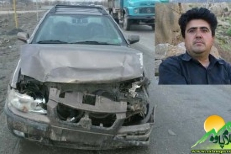 خبرنگار سلام پاوه دچار سانحه رانندگی شد…