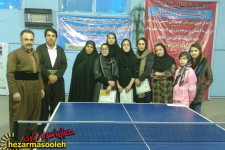 برگزاری یک دوره مسابقات آزاد پینگ پنگ بانوان در پاوه