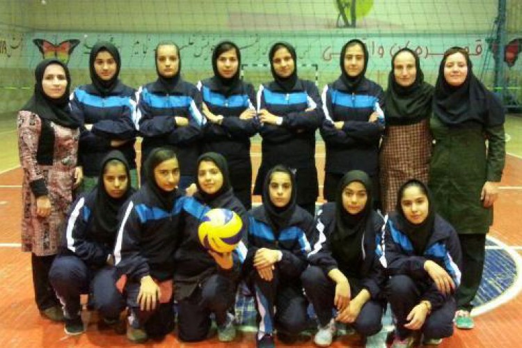 نائب قهرمانی تیم والیبال دانش آموزان پاوه در سطح استان