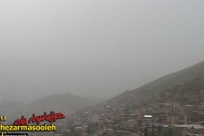 گرد و غبار پاوه را فرا گرفت