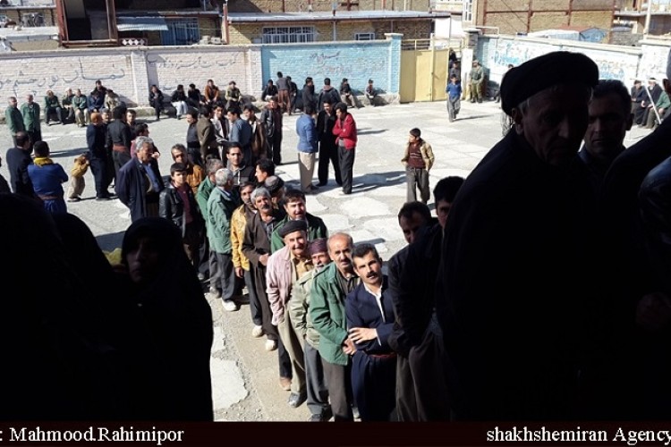 حضور پرشور مردم پاوه و اورامانات در پای صندوق های رای