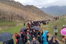 برگزاری همایش پیاده روی در شهر بانه وره