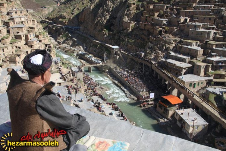 برپايي مراسم نوروز در روستاي "پالنگان"