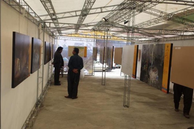 برپایی نمایشگاه عکس سد داریان در محل مظهر جدید چشمه بل