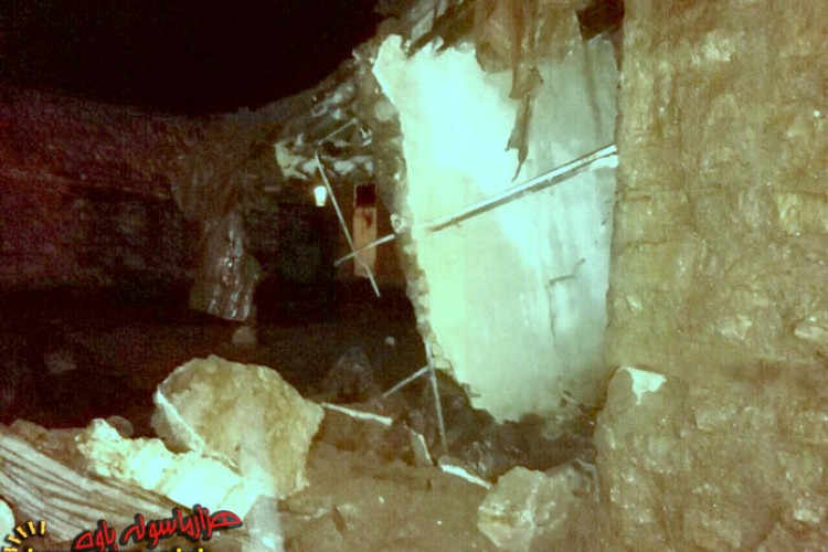 تخریب یک منزل مسکونی در روستای دوریسان پاوه بر اثر بارش باران