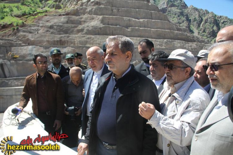 بازدید یک روزه معاون رئیس جمهور از سد داریان پاوه