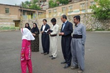 برگزاری مسابقات دو و میدانی در روستای شمشیر