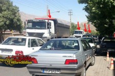 خیابان های کم عرض پاوه با تردد محموله های ترافیکی/وقتی که ماشین های سنگین در اوج ترافیک پاوه، وارد شهر می شوند