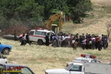 کشته شدن دو نفر بر اثر ریزش خاک در محل گود برداری در پاوه+تصاویر