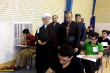 بازدید امام جمعه پاوه از روند برگزاری آزمون سراسری سال 1395 + تصاویر