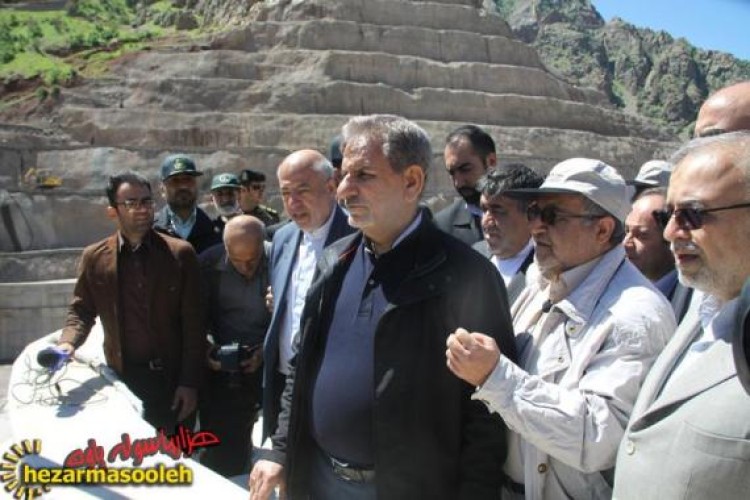 "داریان" سدی که سال گذشته با حضور نماینده دولت آبگیری شده بود/بازدید معاون اول رئیس جمهور از این سد در سال جاری