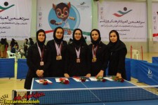  بازهم افتخار آفرینی پینگ پنگ بازان بانوان پاوه