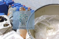 پلمپ کارگاه غیرمجاز تولید و توزیع لوازم آرایشی و بهداشتی در شهر نوسود 