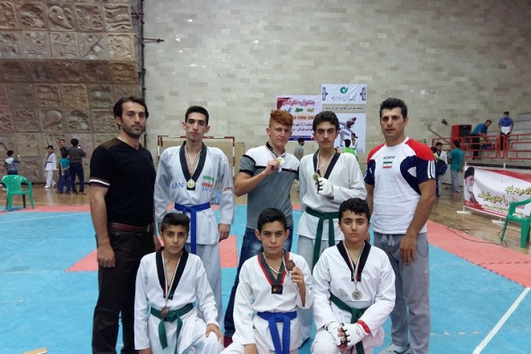 کسب سه مدال طلا- یک نقره و دو برنز توسط تکواندو کاران شهرستان