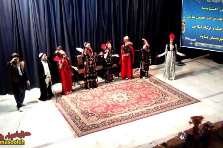 برگزاری مراسم اختتامیه کلاسهای اوقات فراغت انجمن نمایش شهرستان پاوه