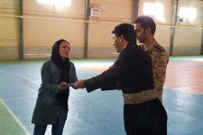 تجلیل رییس اداره ورزش و جوانان شهرستان پاوه از خانم تهمینه صیدی