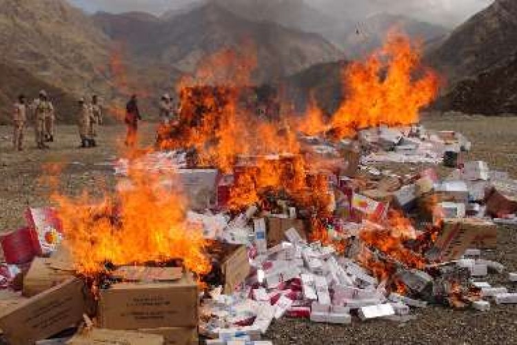  امحا بیش از 6 میلیون نخ سیگار قاچاق در شهرستان پاوه