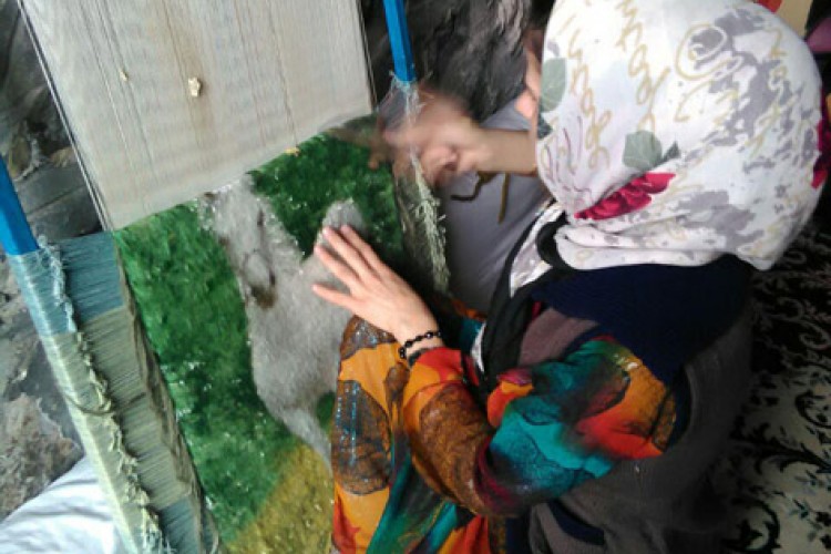کارآفرینی در راستای اقتصاد مقاومتی/اجرای طرح قالیبافی توسط بانوان منطقه