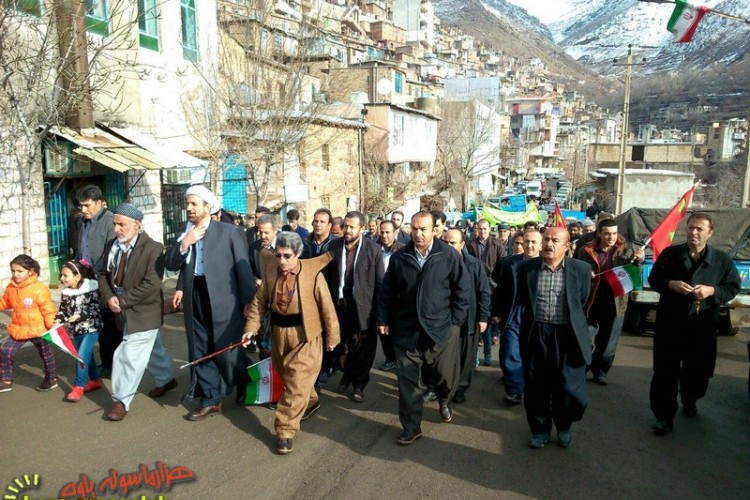  برگزاری مراسم راهپیمایی روز 22 بهمن در شهر نودشه