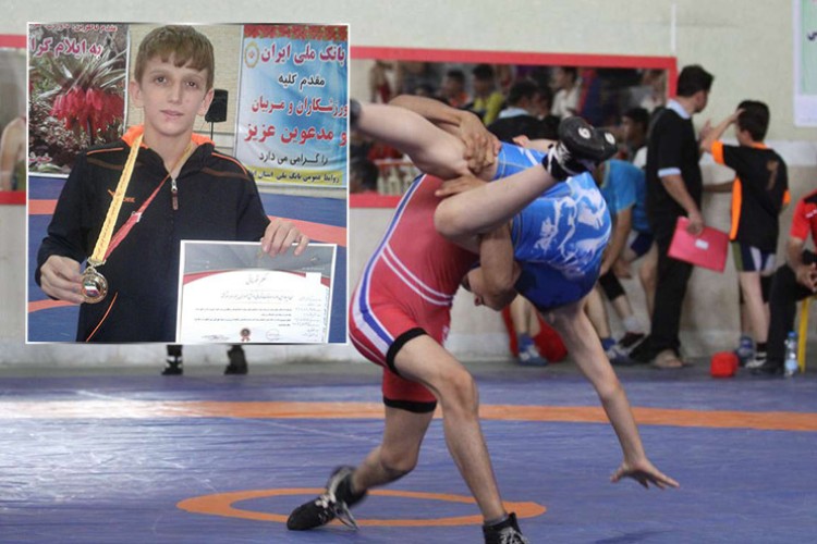 دانش آموز پاوه ای فنی ترین کشتی گیر ایران شد