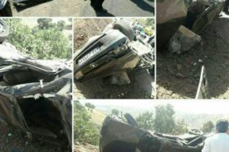 حادثه رانندگی در مسير جوانرود پاوه ۲ فوتی و ۴ مصدوم به‌جا گذاشت