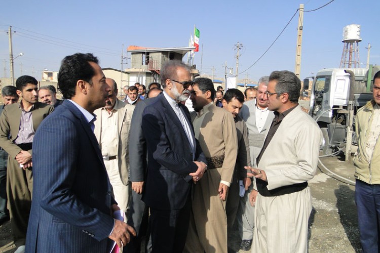 بازدید معاون وزیر صنعت و معدن از کارگاه بتن آماده در شهرک صنعتی پاوه