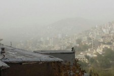 گرد و غبار شديد، پاوه را فرا گرفت