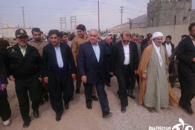 سفر استاندار کرمانشاه به شهرستان ثلاث باباجانی/ قول رسیدگی به وضعیت امکانات ورزشی/ درخواست رسیدگی به وضعیت درآمد کوله‌بران