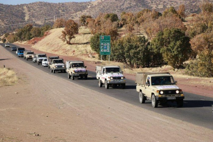 سومین کاروان کمک های مردمی شهر نودشه امروز به مناطق زلزله زده ارسال شد