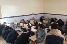 اجراي مانور زلزله در دبيرستان معلم پاوه