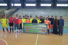 برگزاری مسابقه دوستانه فوتسال آموزش و پرورش باینگان و ثلاث باباجانی