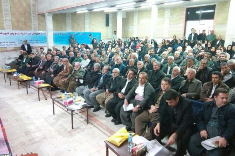 مراسم يادبود ميرزا سعدالله خدیری از شاعران پیشکسوت کرد در پاوه