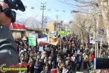 گزارش تصويري از مراسم راهپیمایی ۲۲ بهمن در پاوه 