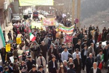 برگزاری مراسم راه پيمايي 22 بهمن در شهرهای نودشه و نوسود