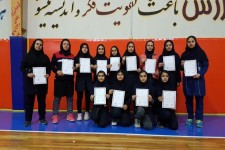 نایب قهرمانی پاوه در مسابقات والیبال دختران متوسطه اول استان