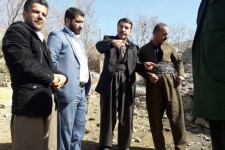 بازدید دادستان شهرستان پاوه از وضعیت آب شرب روستای میرعبدلی+تصاویر