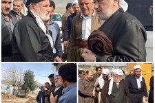 در اولین روز از سال جدید | ماموستا قادری در مناطق زلزله زده حضور یافتند / گزارش تفصیلی و مصور