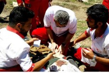 مصدومیت شدید یک جوان بر اثر سقوط از ارتفاعات شاهو پاوه