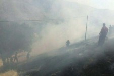 مراتع روستای نوریاب پاوه طعمه حریق شد