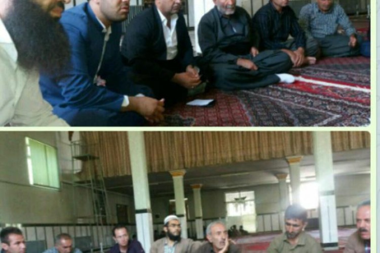 برگزاری جلسه ی هماهنگی مراسم قربانی عید قربان در مسجد جامع شهر بانه وره