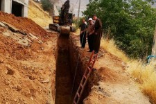  شبکه جمع آوری فاضلاب انتهای خیابان صلاح الدین ایوبی پاوه به بهره برداری رسید