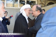 ماموستا قادری در دیدار وزیر کار با ایشان | ان شاالله ره آورد سفرتان، بخشش سهم آورده 70 خانوار تحت پوشش نهادهای حمایتی و تجهیز درمانگاه تأمین اجتماعی پاوه باشد 