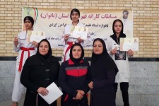 ‍ درخشش بانوان کاراته کار پاوه در مسابقات استانی